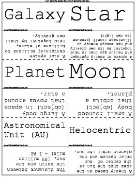 Astronomy Terms template