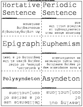 Figures of Speech and Literary Analysis template