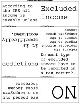 Income template