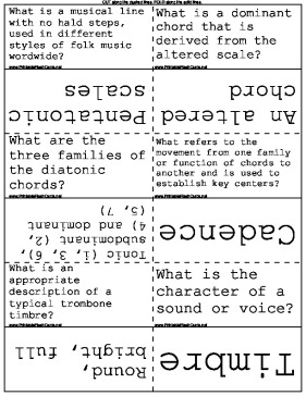 Music Terminology template