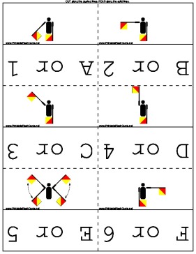 Semaphore Flags template