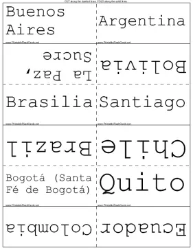 South American Capitals template