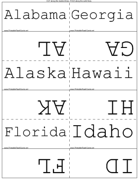 State Postal Codes template