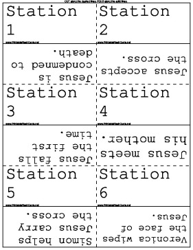 The Stations of the Cross template