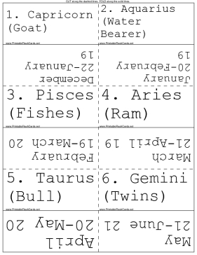Zodiac Signs template