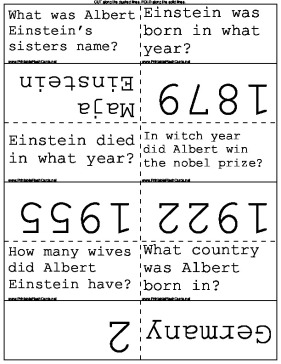 Albert Einstein Facts template