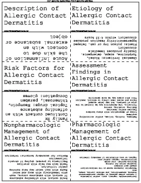 Allergic Contact Dermatitis template