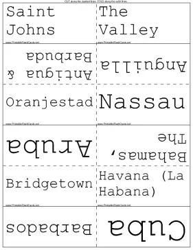 Caribbean Capitals template