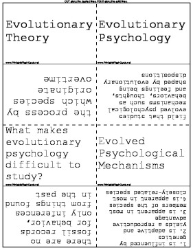 Evolutionary Theory template