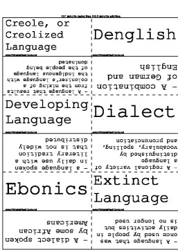 Evolving Language and Dialects template