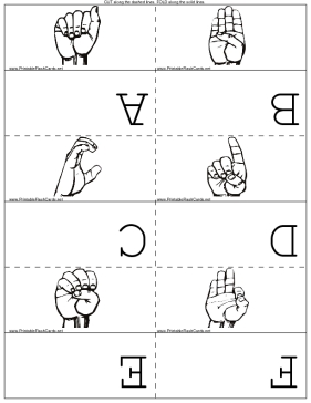 Fingerspelling template