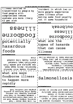 Foodborne Illness template