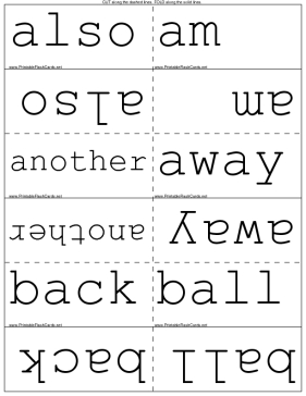 Frys Sight Words Second 100 template