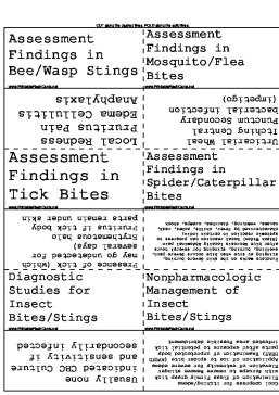 Insect Bites and Stings template