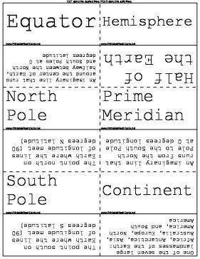 Latitude and Longitude template