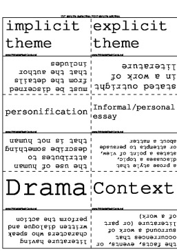 Literary Terms template