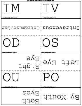 Medical Acronyms template