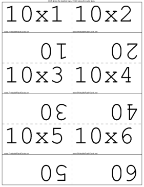 Multiply by 10 template