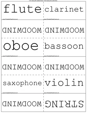 Musical Instruments and Their Families template