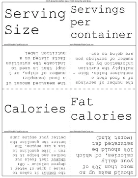 Nutritional Information template