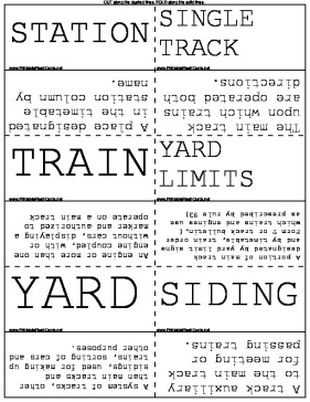 Railroad Terms template