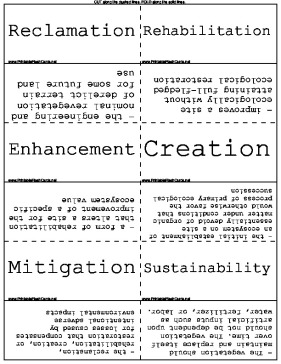 Revegetation template