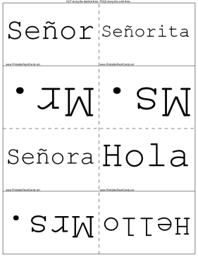 Spanish Conversation template