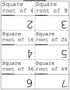Square Roots template