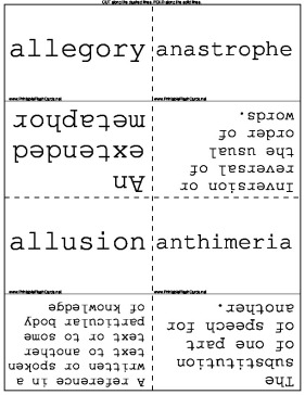 Terms of Rhetoric for Writing and Speech template