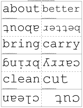 Third Grade Dolch Words template