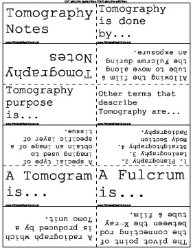 Tomography template