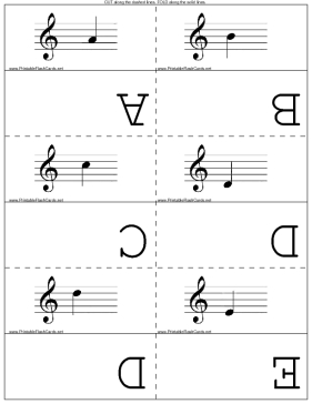 Treble Clef template