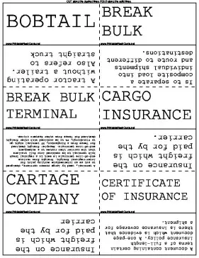 Trucker Terminology template