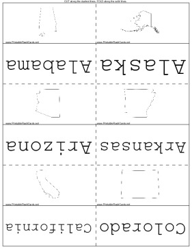 U.S. State Shapes template