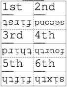 Ordinal Numbers template